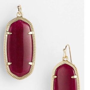 Kendra Scott Maroon Elle Earrings